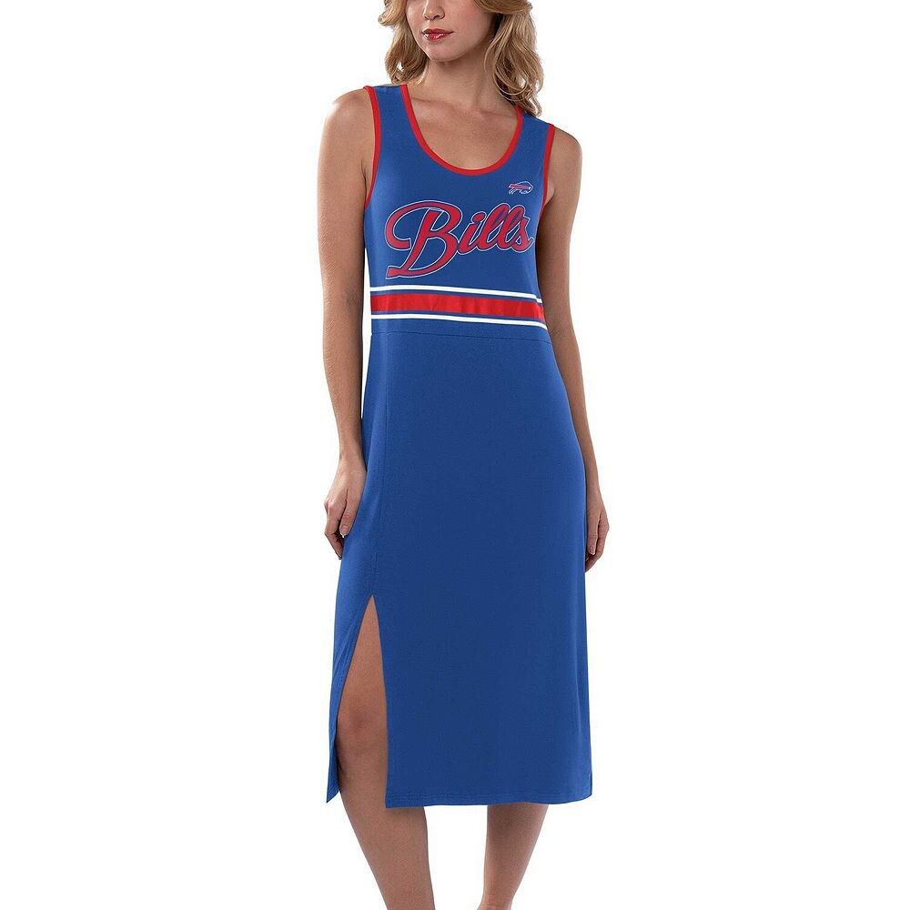 

Женское платье макси G-III 4Her от Carl Banks Royal Buffalo Bills Main Field, цвет Bil Blue