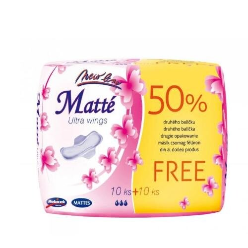 

Матовые, подушечки Duo Ultra с крылышками, 20 шт., Mattes