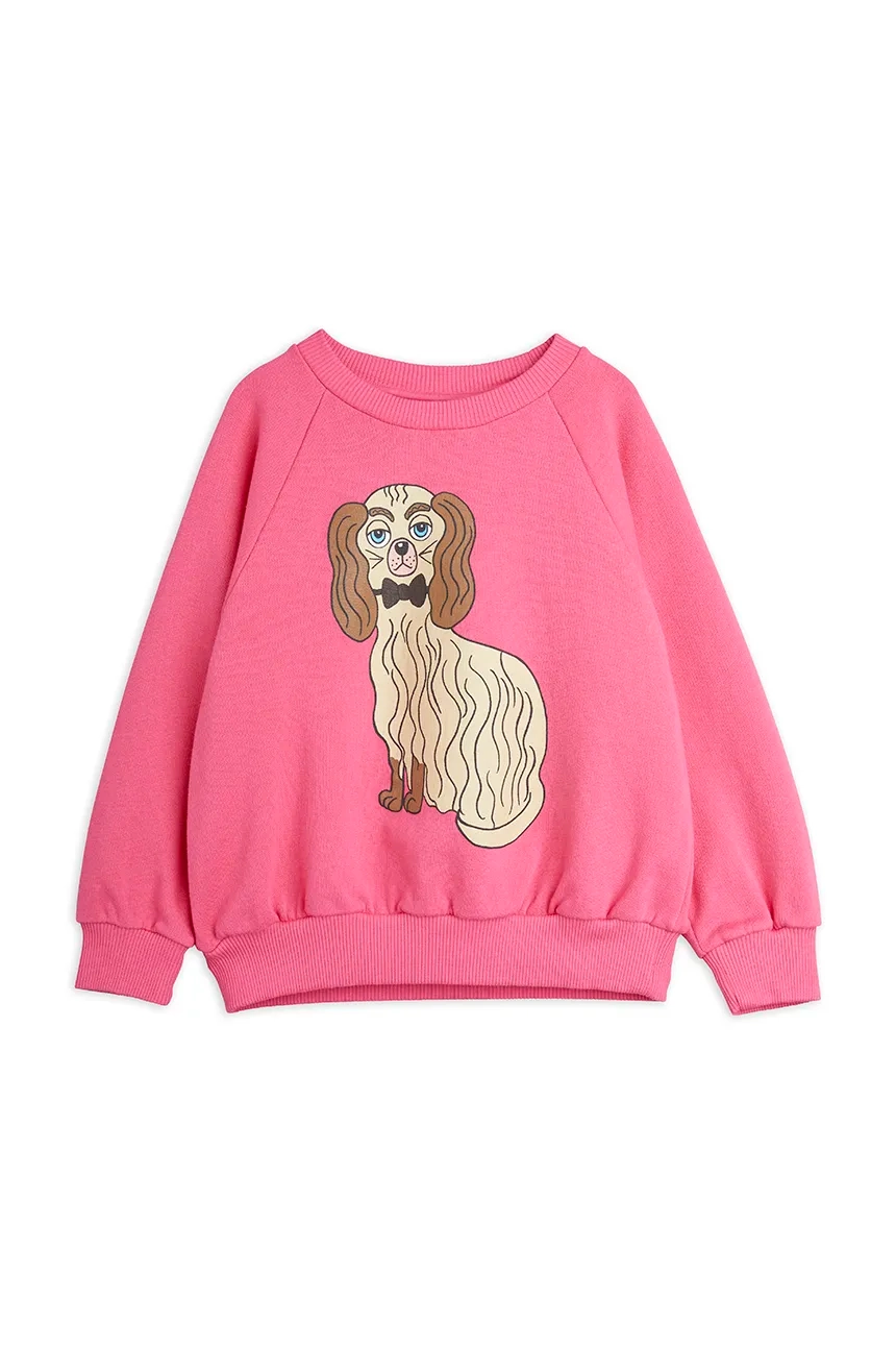 

Хлопковая толстовка Dashing Dog для мальчика/девочки Mini Rodini, розовый