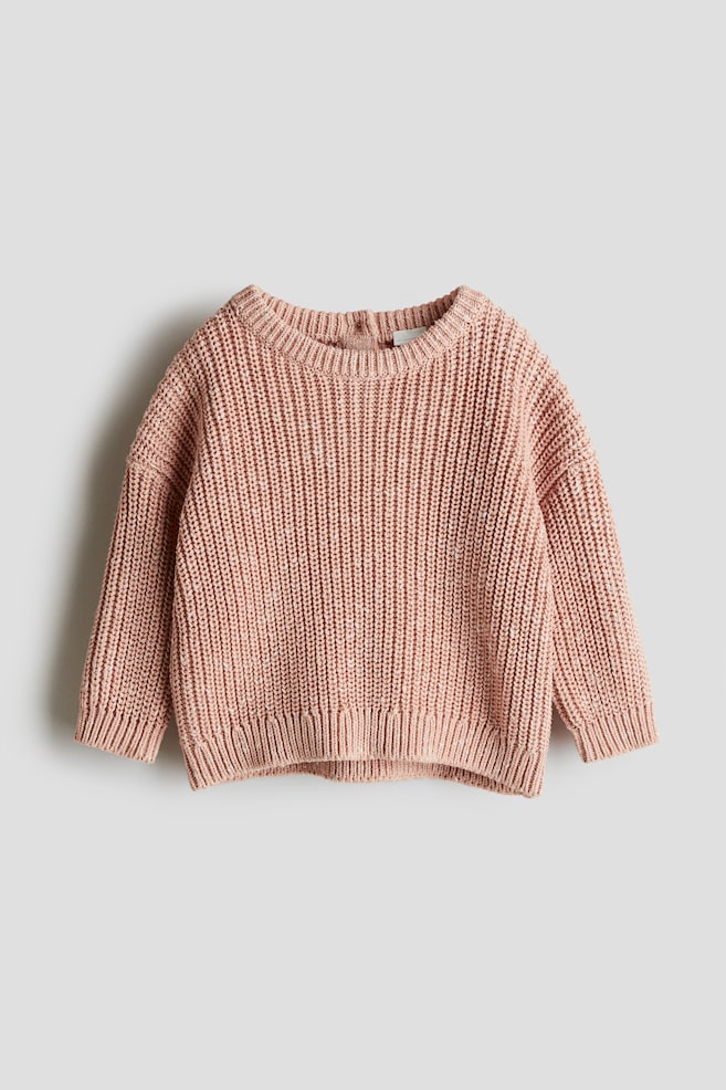 

Хлопковый свитер из лакированной вязки H&M, оранжевый
