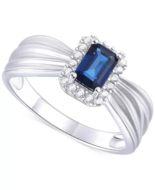 

Кольцо-Ореол с изумрудом (5/8 карата) и бриллиантом (1/6 карата) из 14-каратного золота (также с рубинами и сапфирами) Macy'S, sapphire