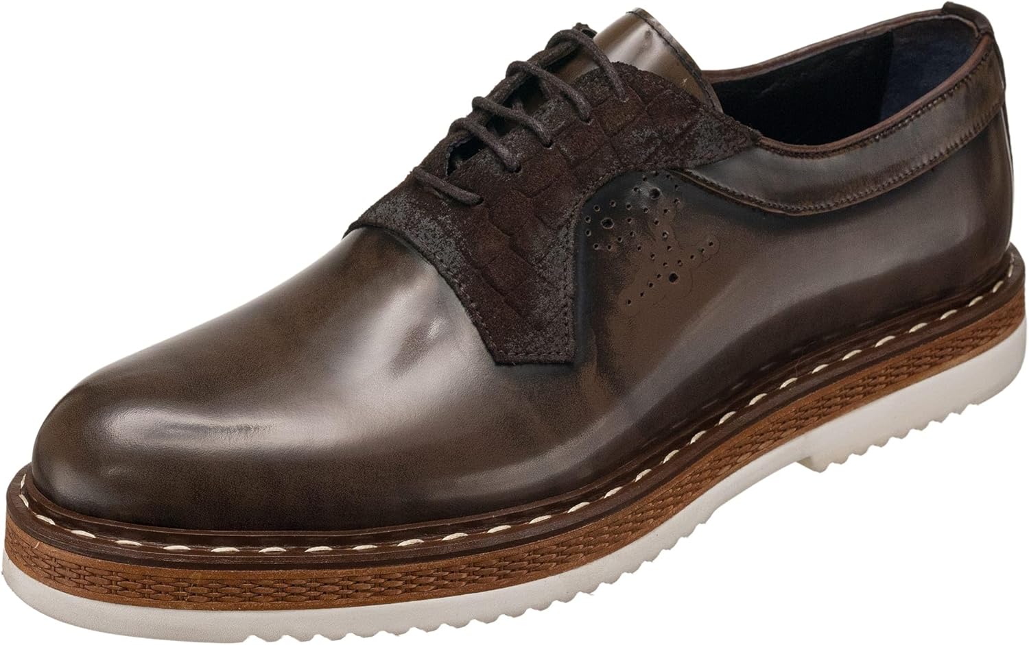 

Мужские коричневые кожаные оксфорды DALGALA ручной работы, шнурованные, мужская повседневная обувь