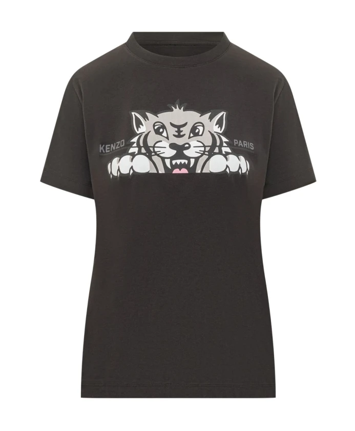 

Футболка «Счастливый тигр» Kenzo, черный