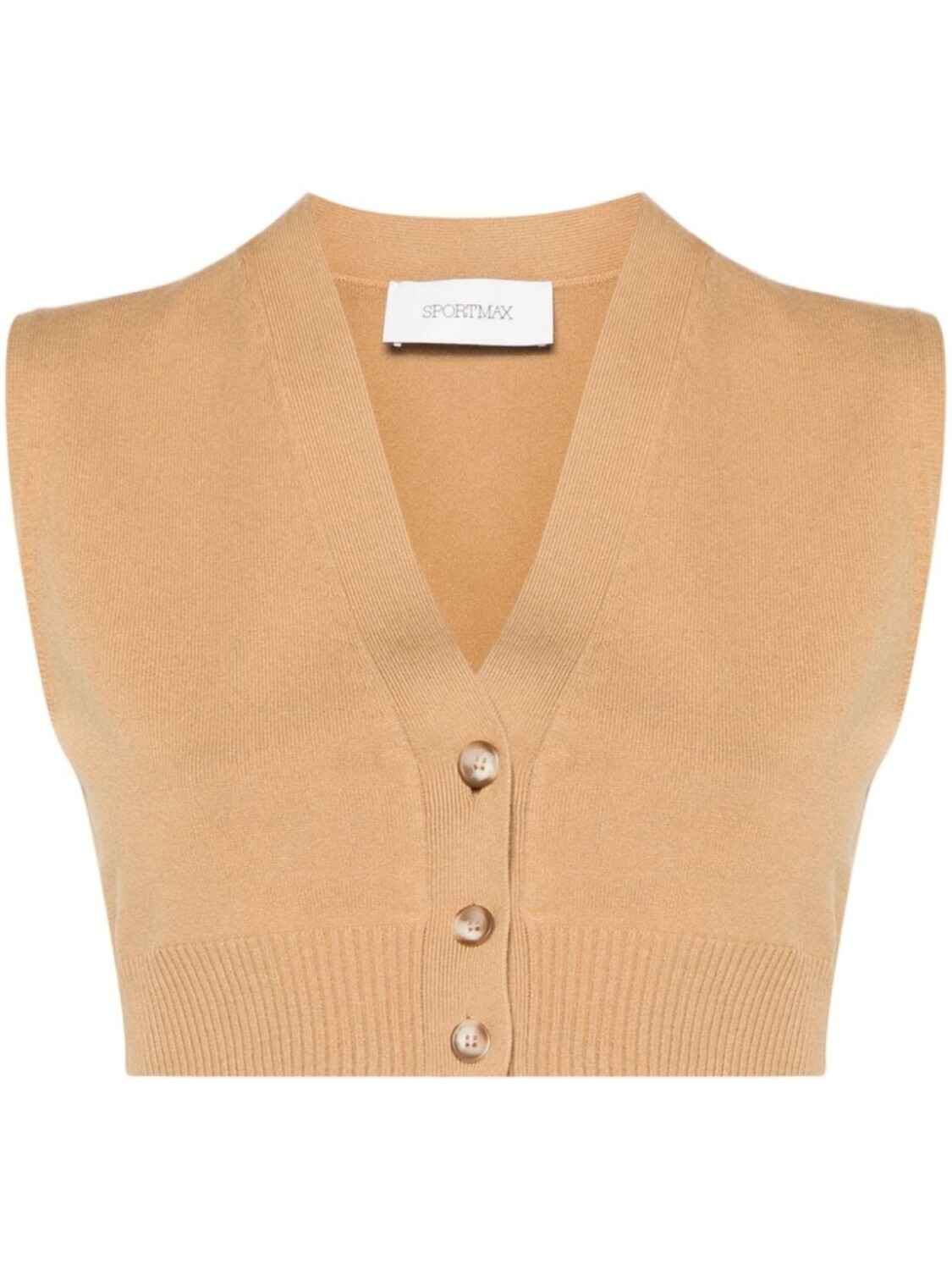 

Sportmax укороченный топ Folk, нейтральный цвет