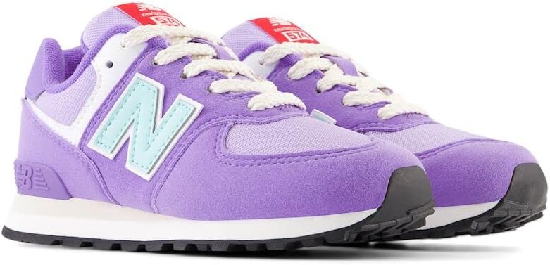 Кроссовки New Balance Kids' 574 V1 на шнуровке, фиолетовый — фото 4