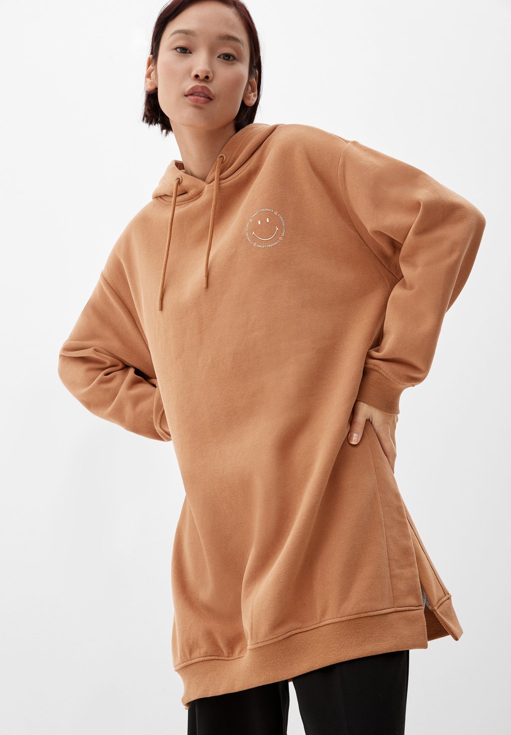 

Толстовка с капюшоном MET SMILEY PRINT s.Oliver, бежевый