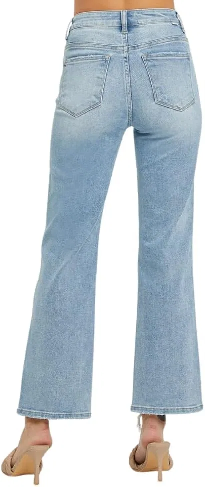 Джинсы, клеш, Light Blue — фото 4
