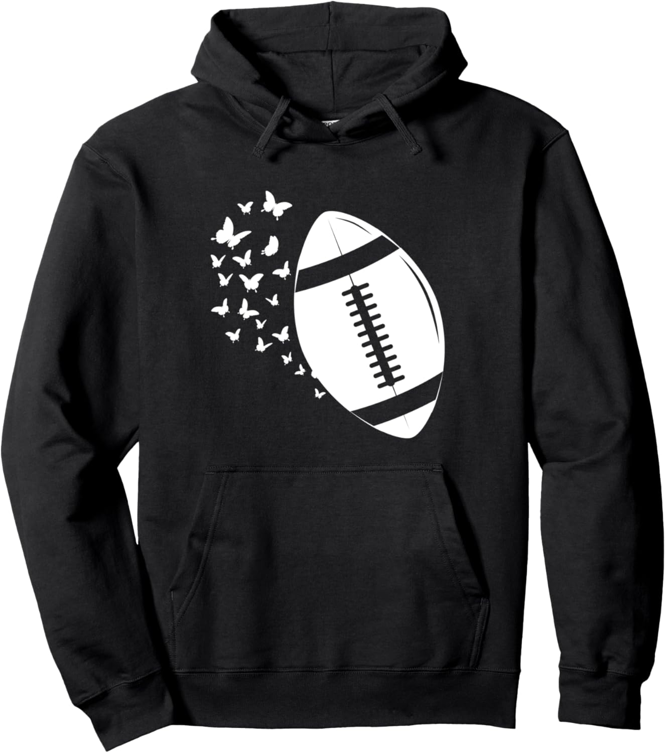 

Американский футбольный мяч футболист толстовка с футбольным мячом American Football Designs Football Season, черный
