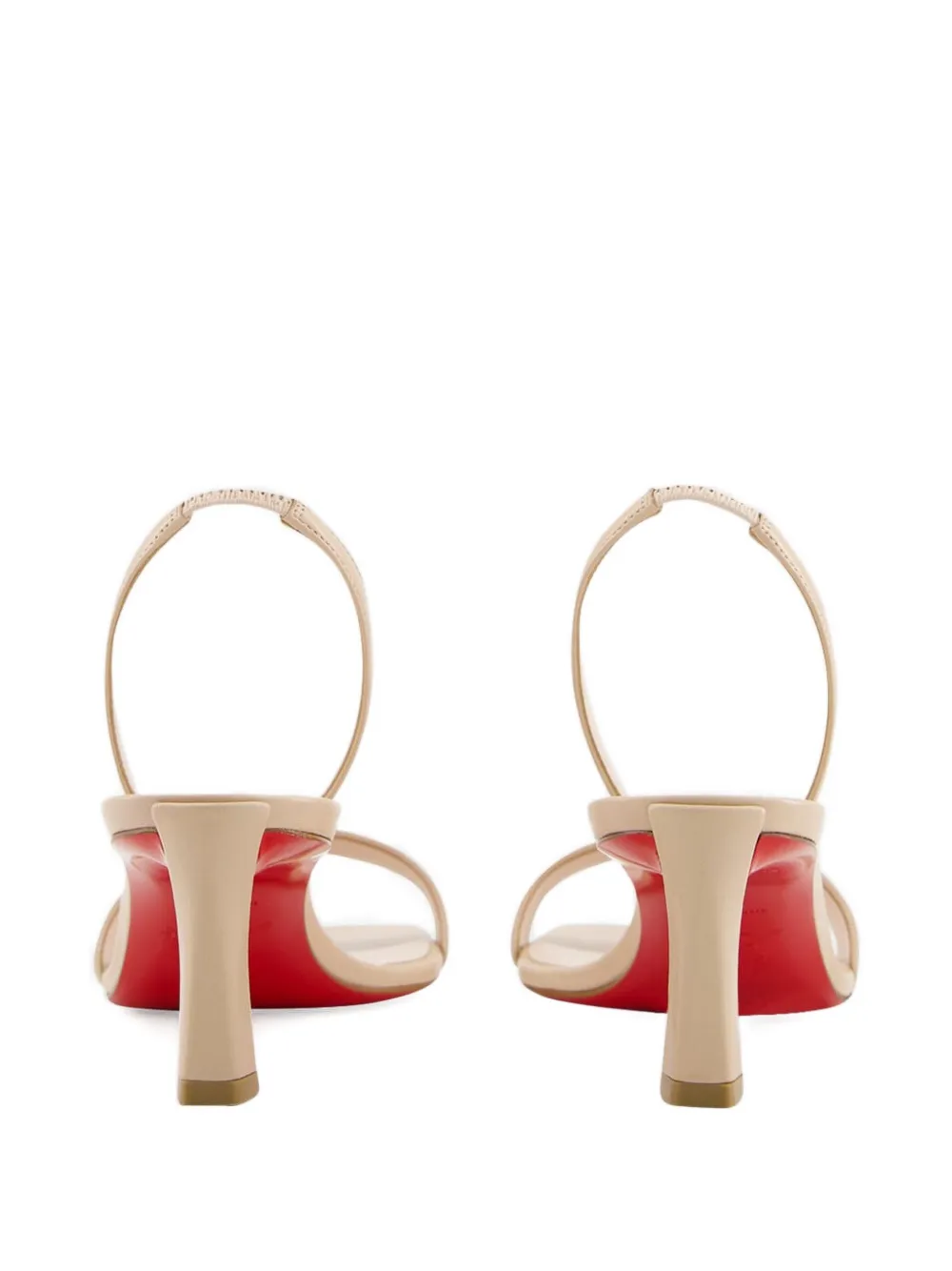 Босоножки с ремешком на пятке Christian Louboutin, нейтральный — фото 3