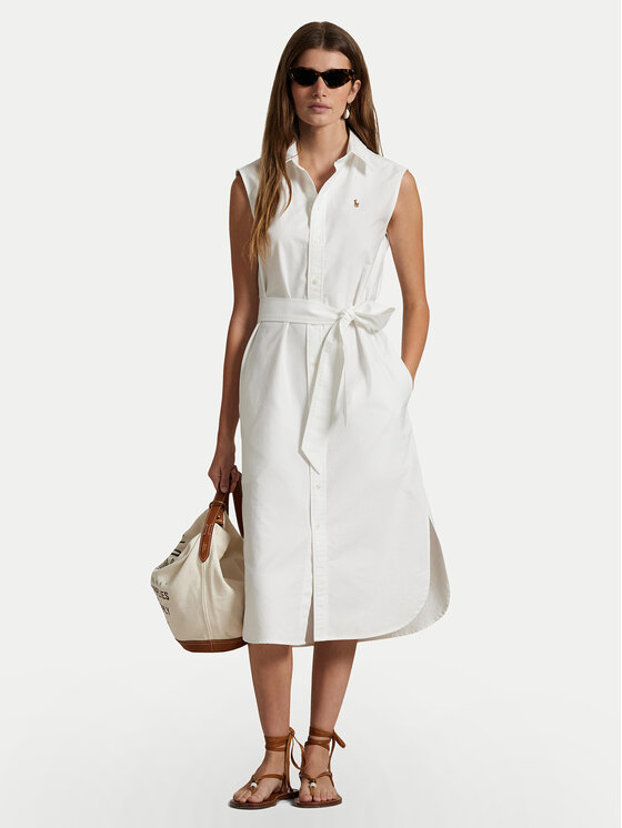

Платье-Рубашка стандартный крой 211965853001 Polo Ralph Lauren, белый