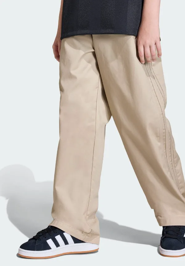Детские брюки из саржи Adidas Originals, Stone Khaki