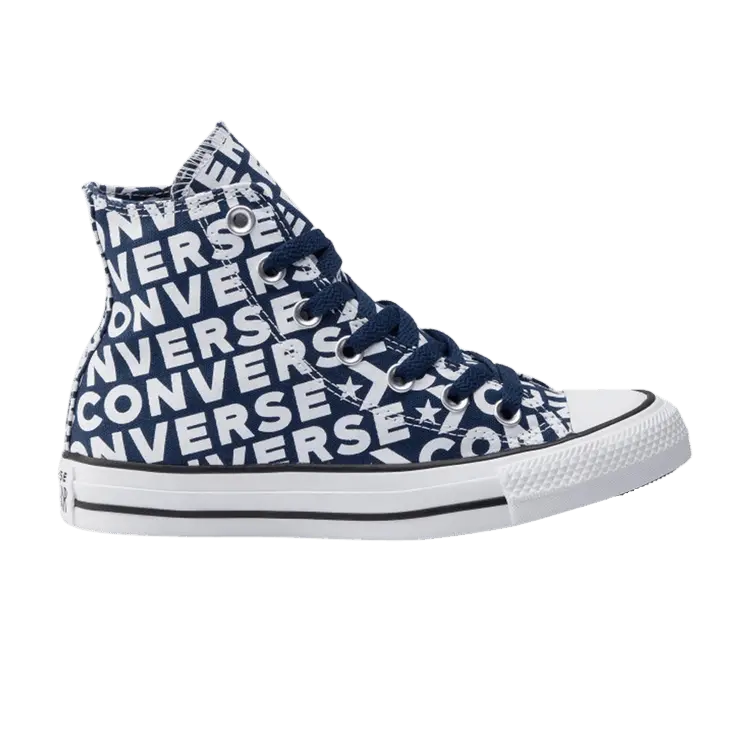 

Кроссовки Converse Chuck Taylor All Star High 'Navy Wordmark', синий