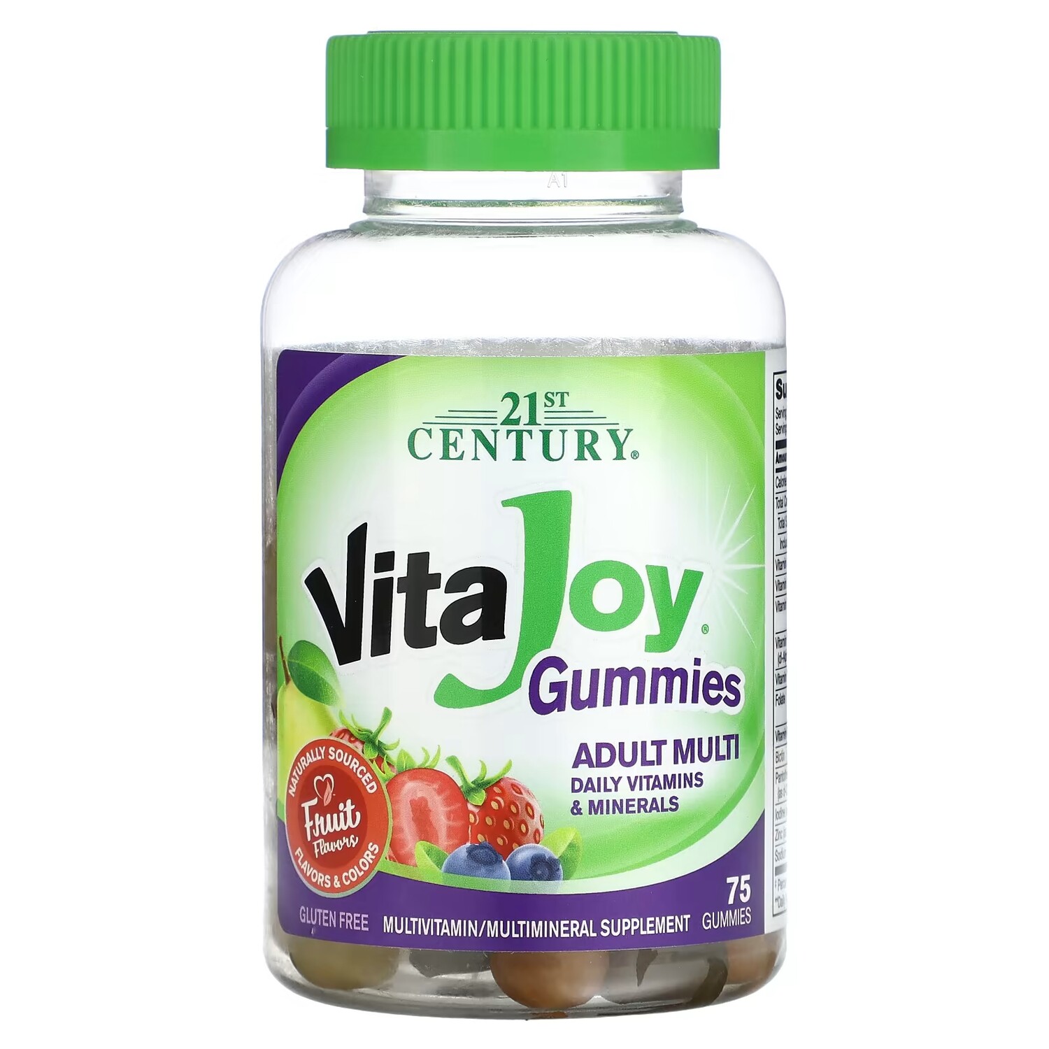 

Мультивитаминная добавка 21st Century Vita Joy Gummies для взрослых, 75 жевательных конфет