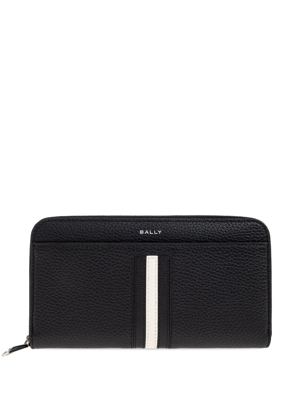 

Полосатый кошелек на молнии Bally, черный