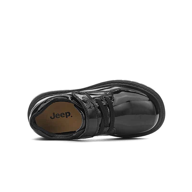 Детские кожаные туфли Slip Resistant Low top Jeep, черный — фото 3