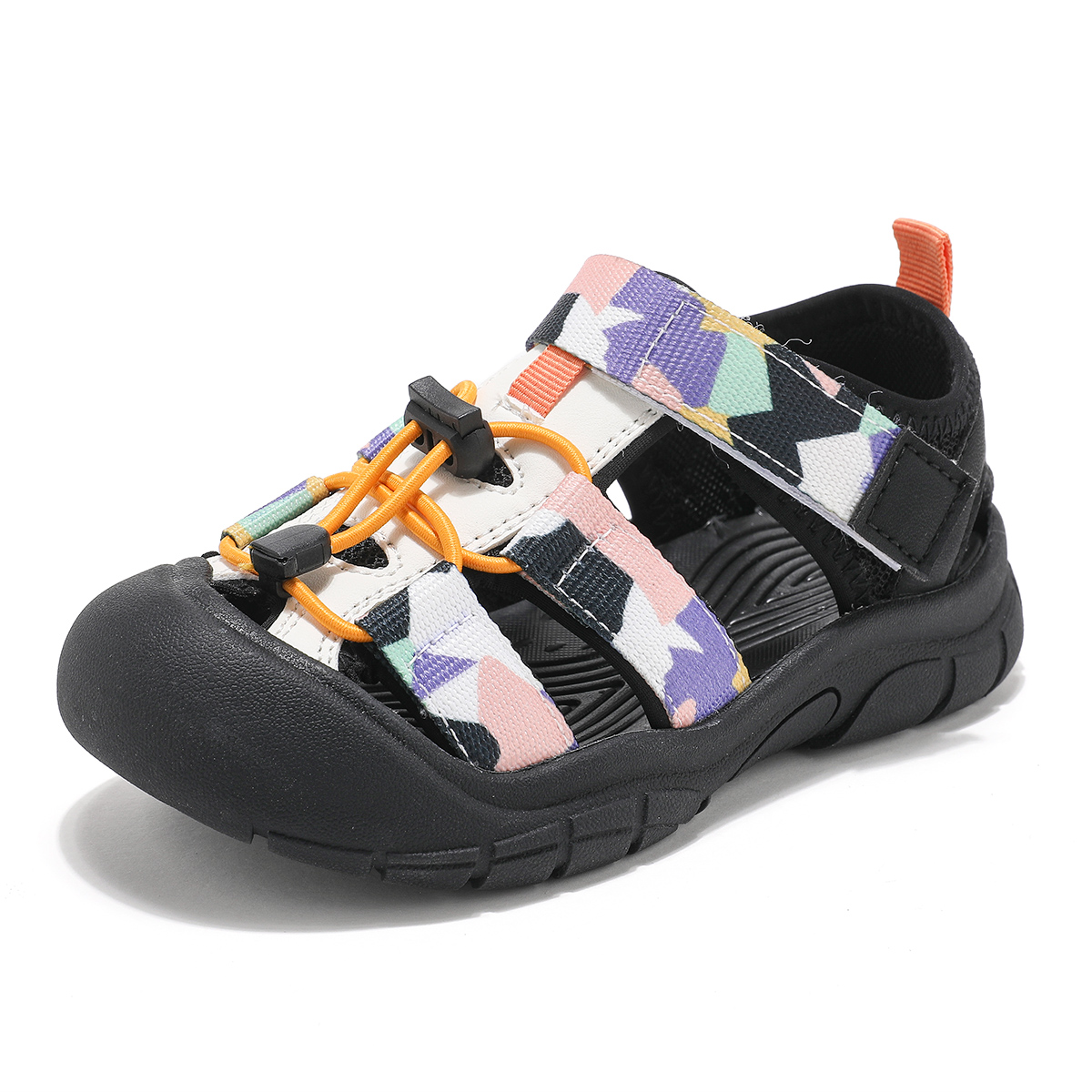 

Сандалии детские, легкие, износостойкие, с амортизацией, низкие ABC KIDS, черный/камуфляж