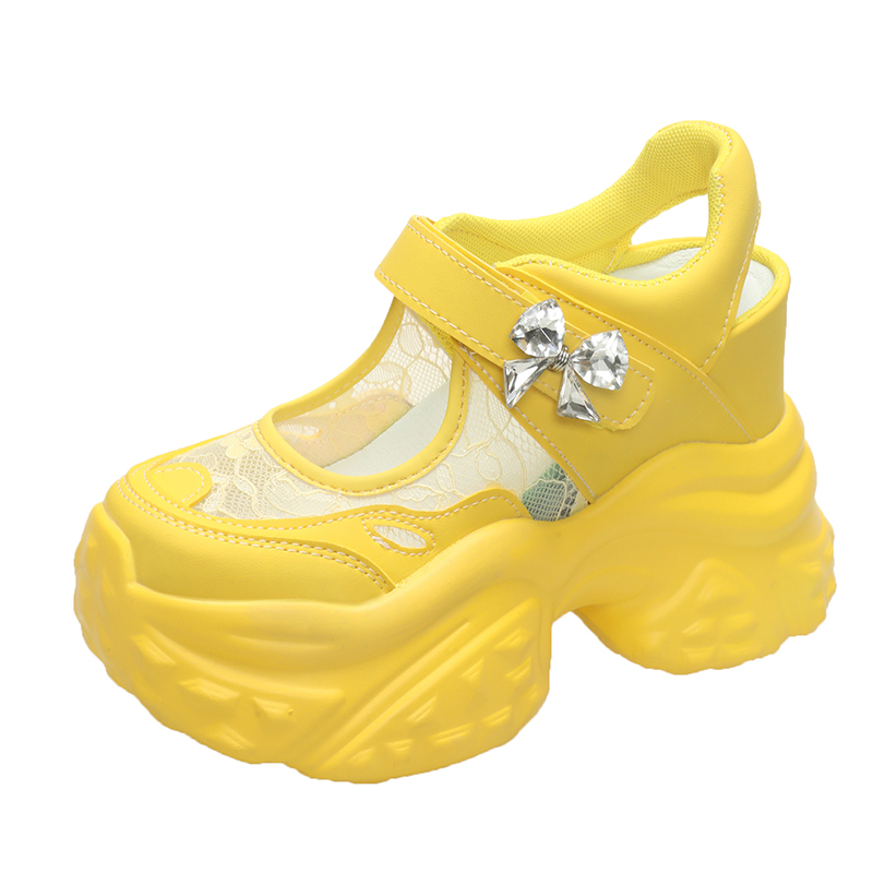 Xingdiman Женские туфли Мэри Джейн желтые, цвет Yellow