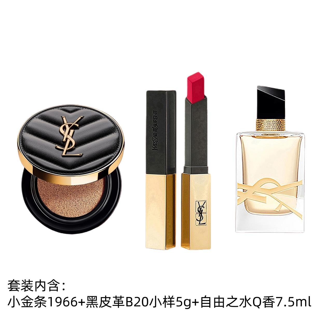 Набор Yves Saint Laurent: губная помада Rouge Pur Couture The Slim 1966 + кушон Touche Eclat Glow-Pact B10 + парфюмерная вода Libre, 7,5 мл — фото 3