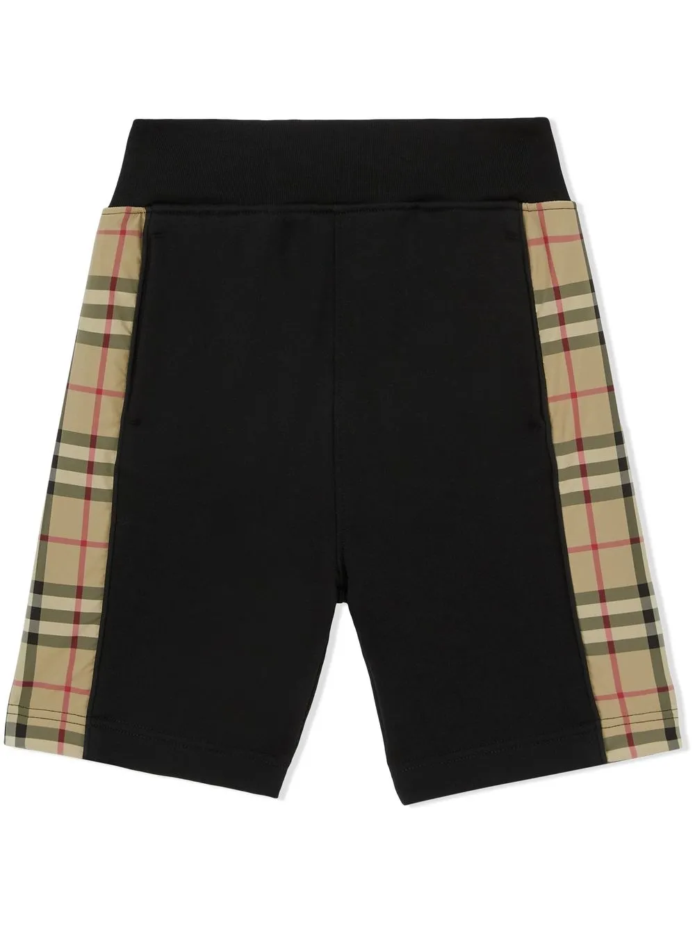 

Шорты с отделкой в клетку Vintage Check BURBERRY KIDS, черный