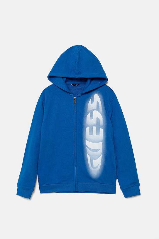 

Детская хлопковая толстовка Guess, синий