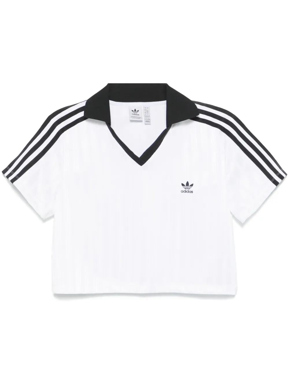 

Укороченная рубашка поло Football Adidas, белый