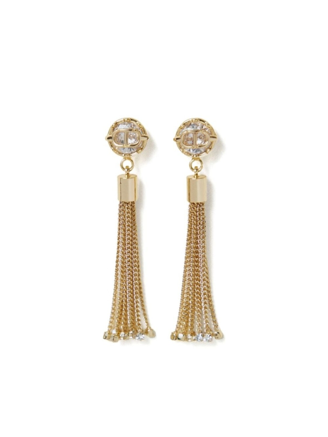 

Серьги Tassel Oval T TWINSET, золотой