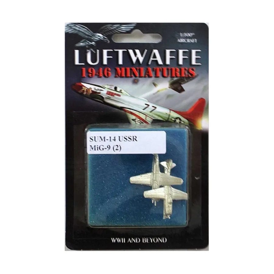 

МиГ-9, Luftwaffe 1946 Miniatures - Soviet Union - Modern (1:300)