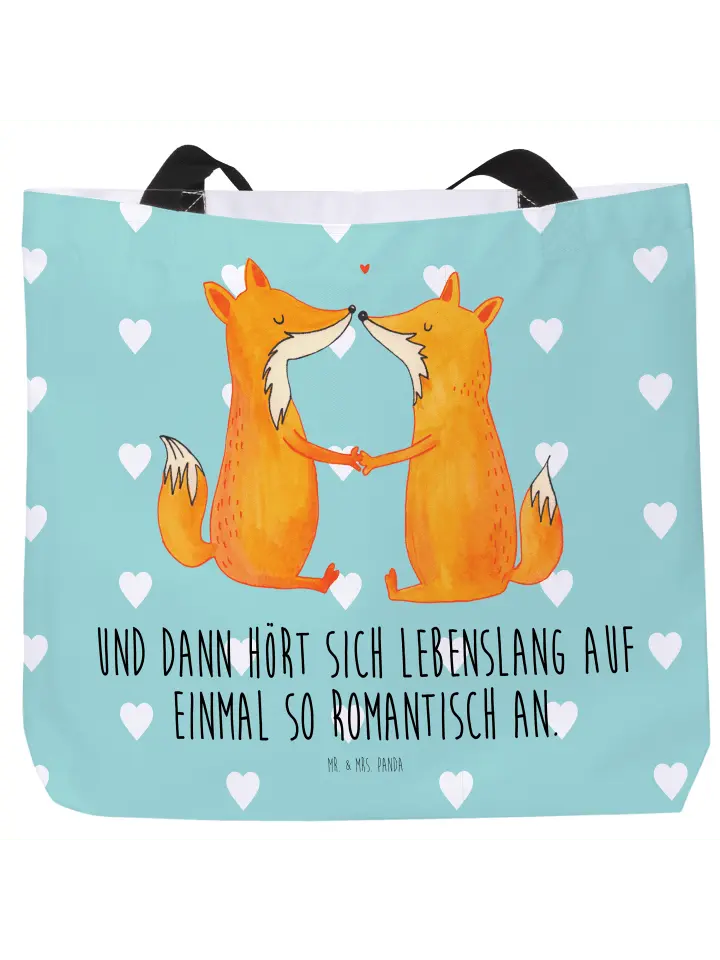 

Шоппер Mr. & Mrs. Panda, цвет türkis pastell