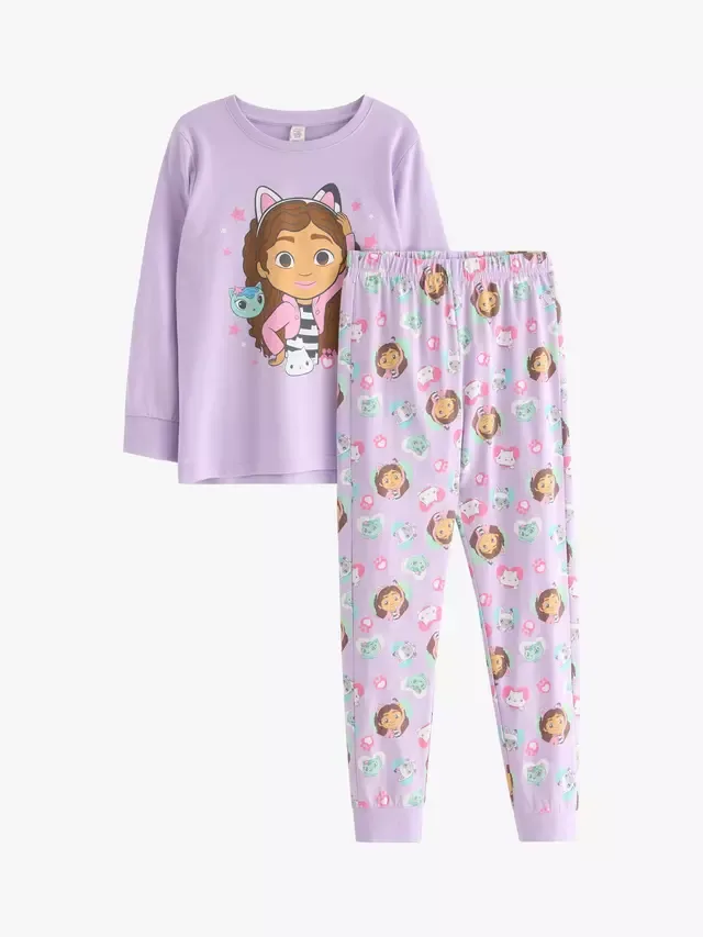 Детский пижамный комплект Gabby's Dollhouse из чистого хлопка, светло-сиреневый Lindex — фото 4