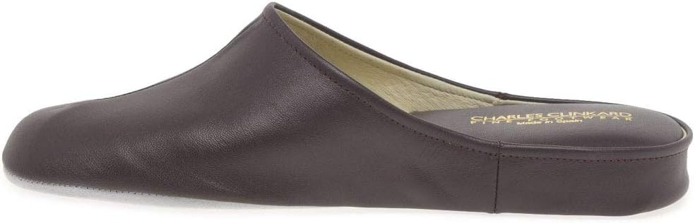 Мужские кожаные тапочки Relax Slippers Gavin, бордовый — фото 3