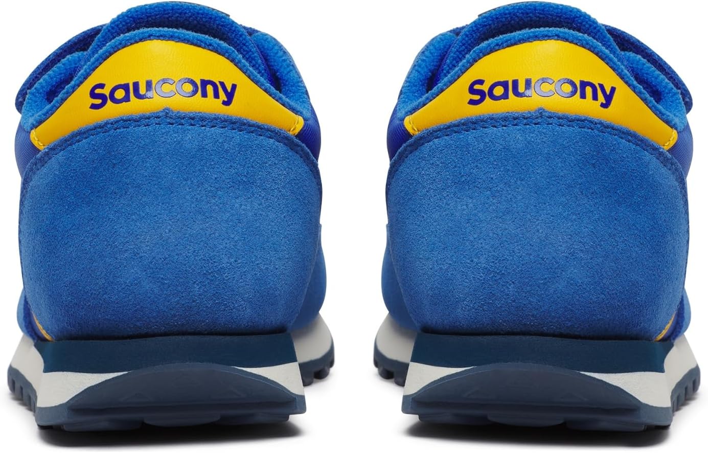 Детские кроссовки Saucony Jazz Double Hook Loop для унисекса, синий/желтый — фото 4