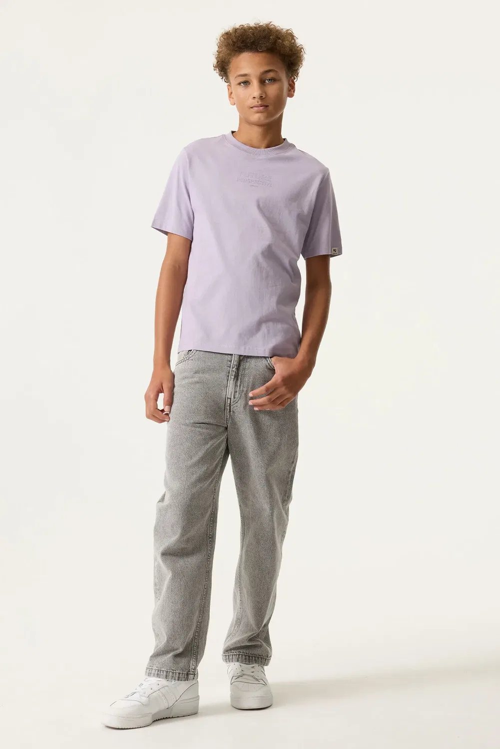 Футболка хлопковая Garcia, misty lilac — фото 4
