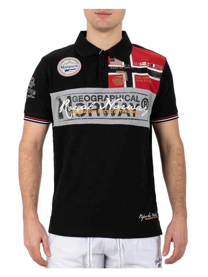 

Рубашка-поло Geographical Norway, черный