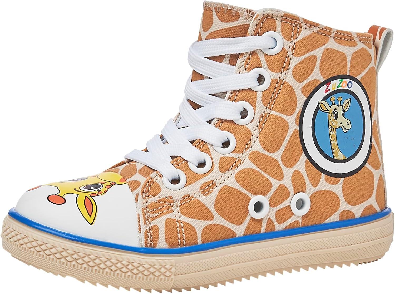 

Детская обувь ZuZoo с животными, высокие кеды из ткани, Angelina the Giraffe