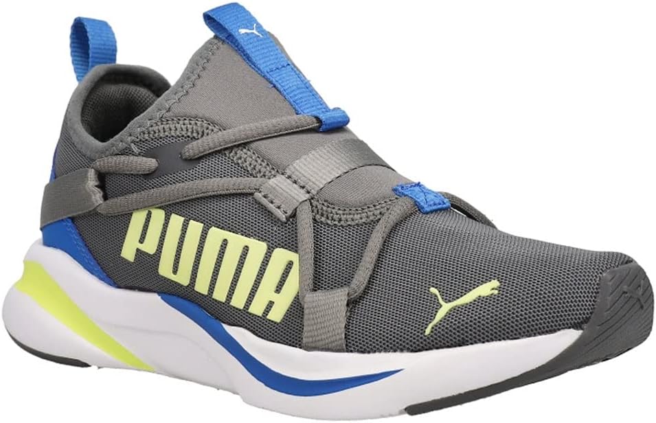 Кроссовки PUMA для мальчиков Rift Slip On с принтом по всей поверхности, желтый/белый — фото 3
