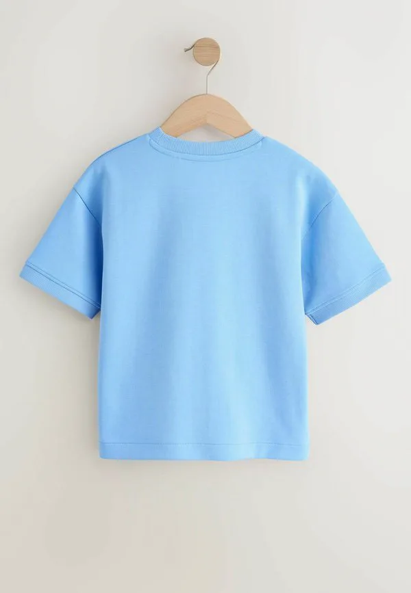 Футболка с коротким рукавом из плотной ткани с графическим принтом Next, Light Blue — фото 4