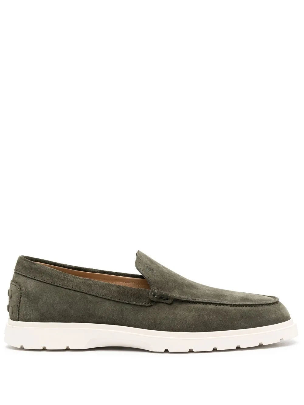 

Замшевые лоферы TOD'S, зеленый