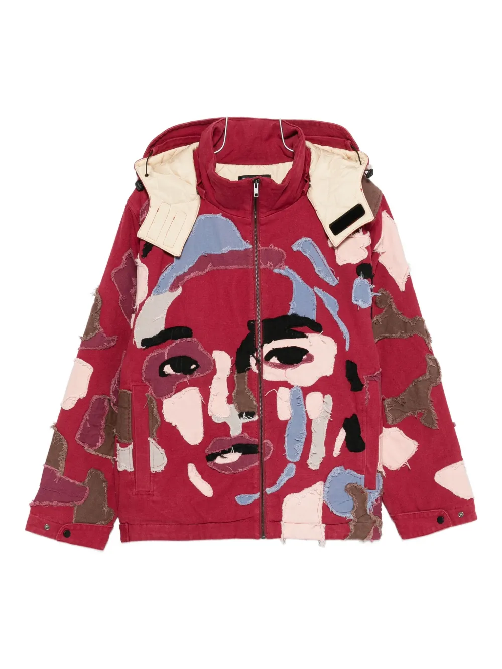 

Куртка с капюшоном на молнии Kidsuper, красный