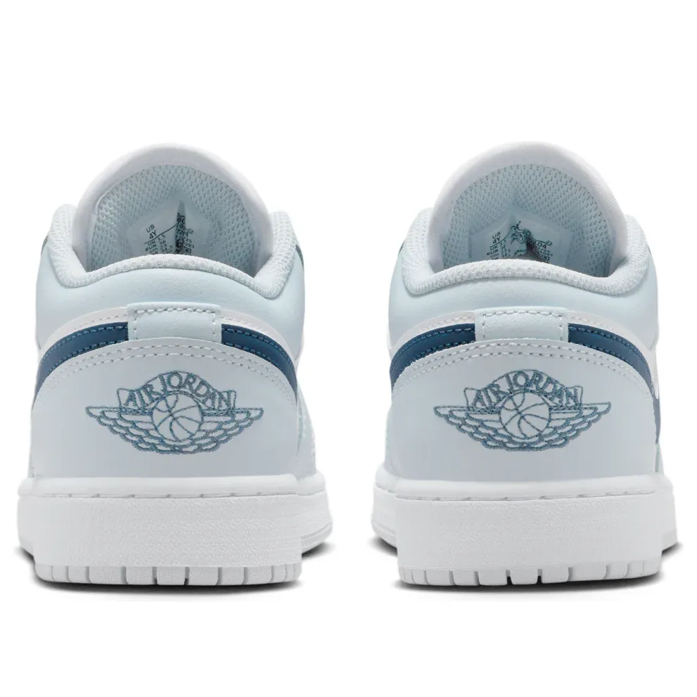 Кроссовки (GS) Air Jordan 1 Low 'White Aura Squadron Blue' — фото 3