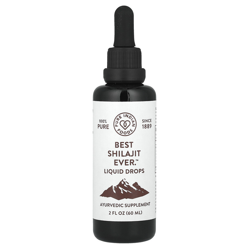 

Pure Indian Foods, Best Shilajit Ever , жидкие капли, 60 мл (2 жидк. унц.)