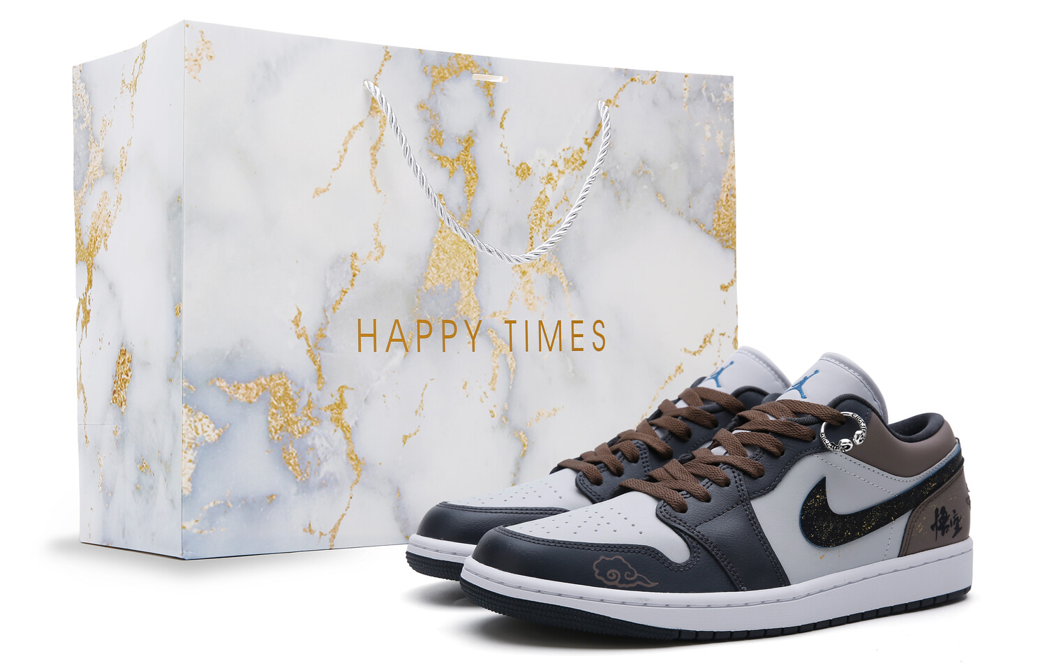 

Баскетбольные кроссовки Air 1 Vintage Unisex Low-Top Black/Brown Jordan