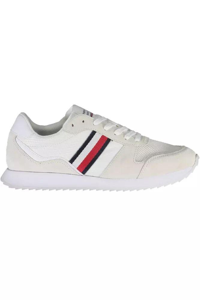 

Экологичные кроссовки Tommy Hilfiger с логотипом для мужчин, белый