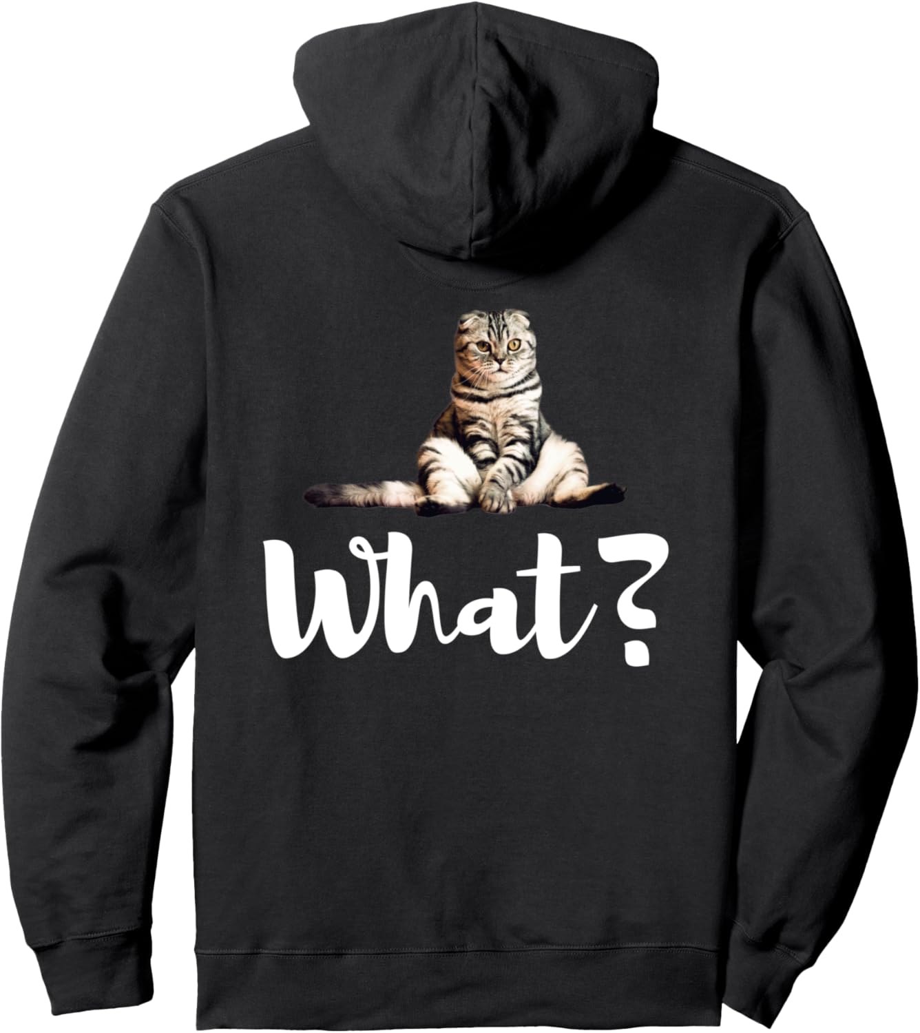 

Толстовка с изображением забавной и милой шотландской вислоухой кошки, черная Scottish Folds Cat Gifts By Designsanddesigns