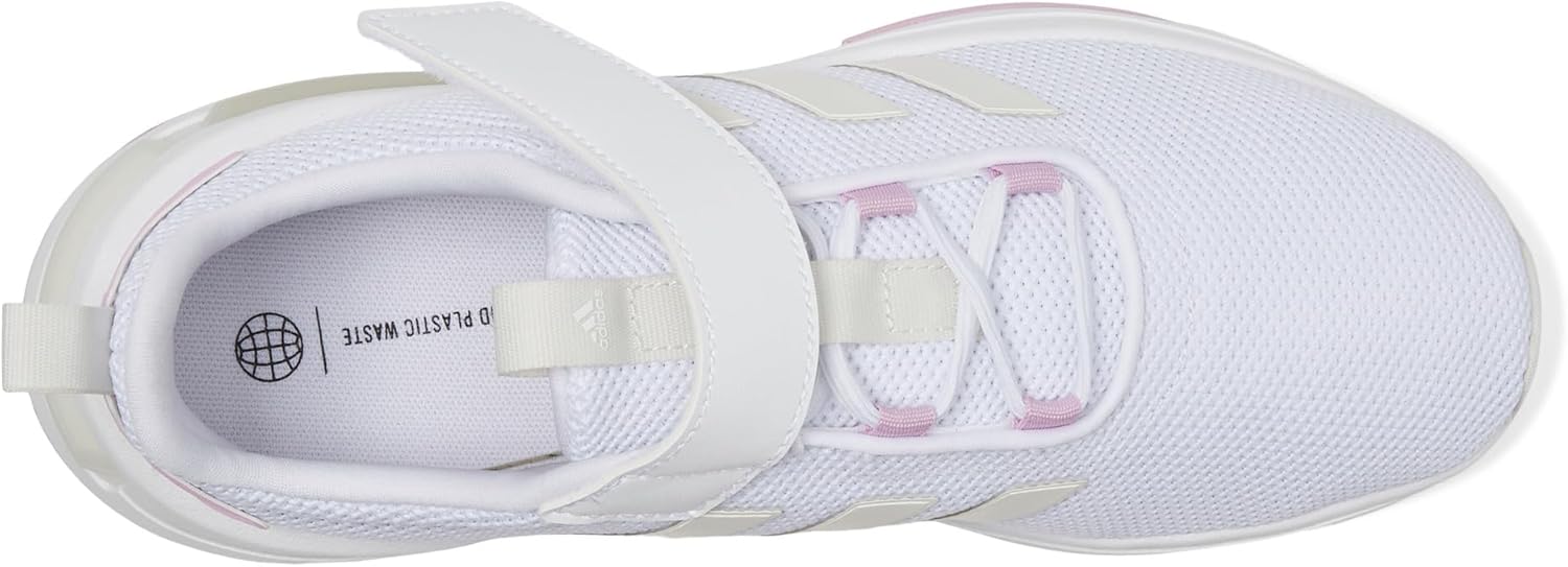 Кроссовки adidas Kids Racer Tr23, слоновая кость/белый/сиреневый — фото 3