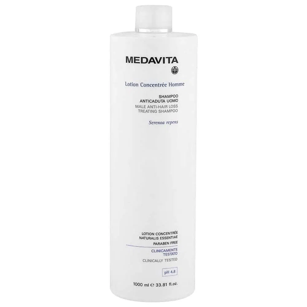 Мужской шампунь Medavita Lotion Concentree Homme Anticaduta Uomo против выпадения волос, 1000 мл Medavita