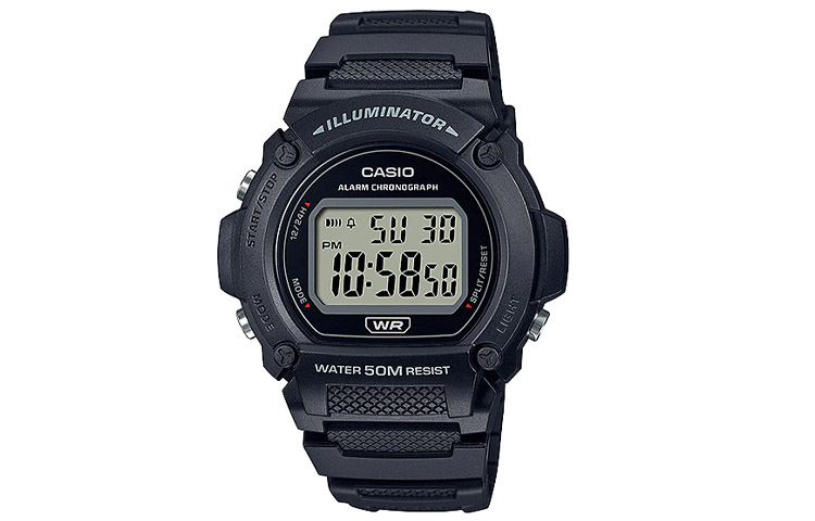 

CASIO Мужские черные часы W-219H-1A