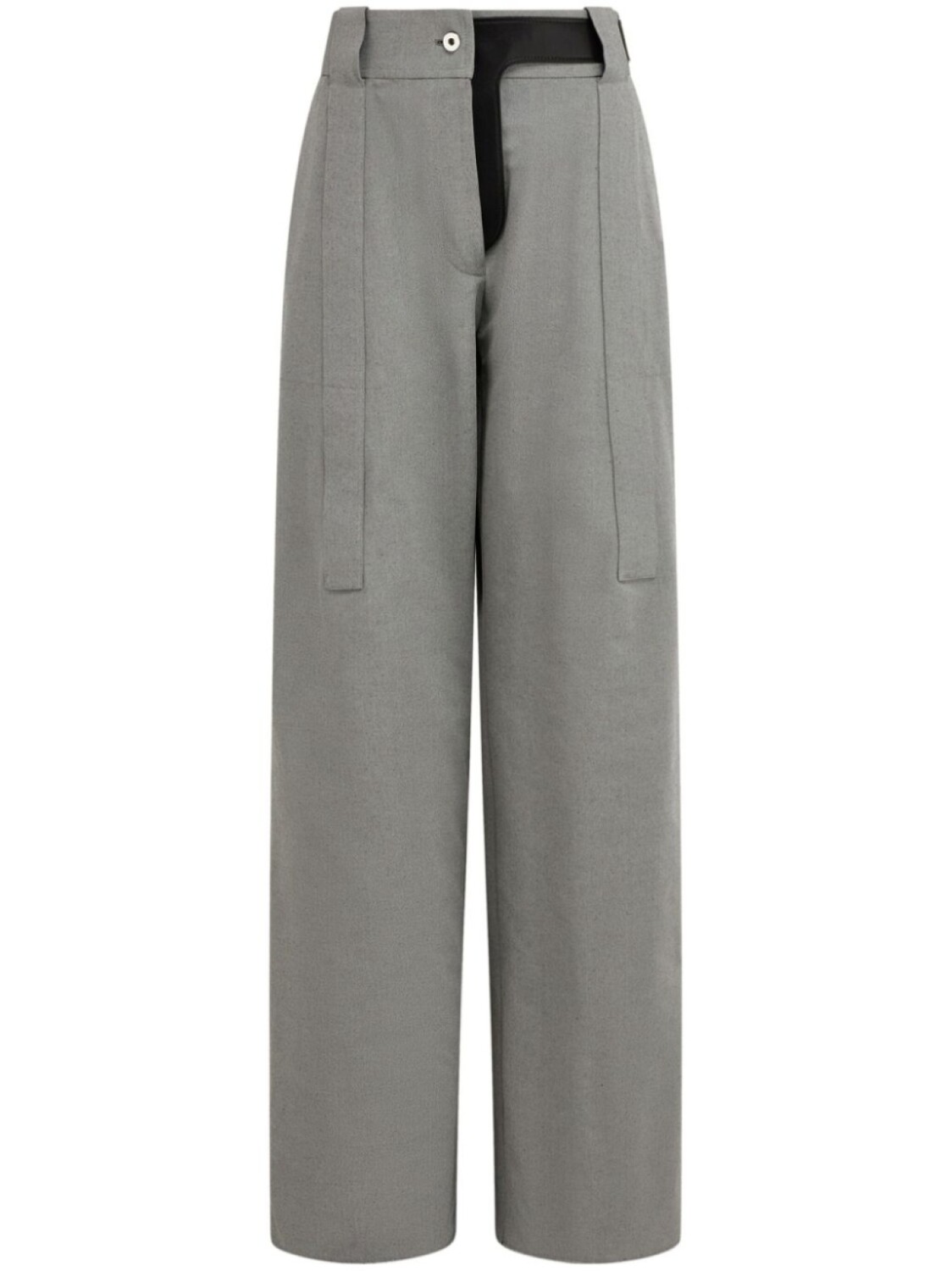 

Ferragamo брюки палаццо из канваса, серый