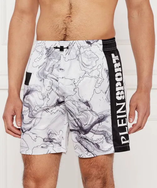 

Пляжные шорты Regular fit Plein Sport, белый