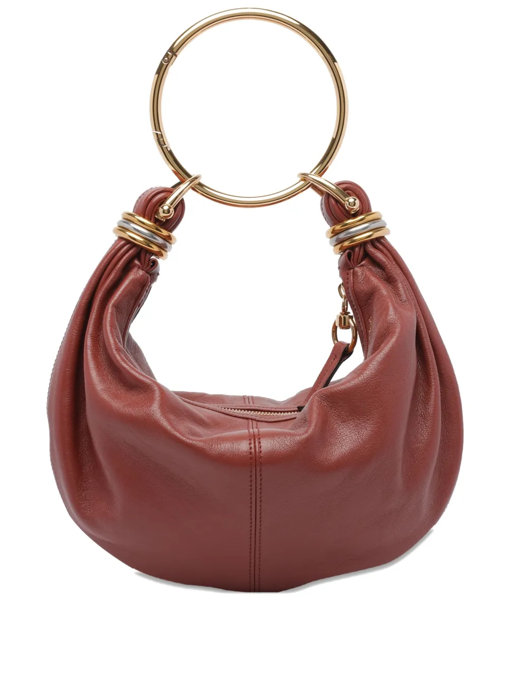 

Маленькая сумка-тоут из телячьей кожи с браслетом CHLOÉ, коричневый