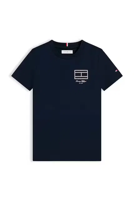 Футболка детская с принтом Tommy Hilfiger, синий — фото 2